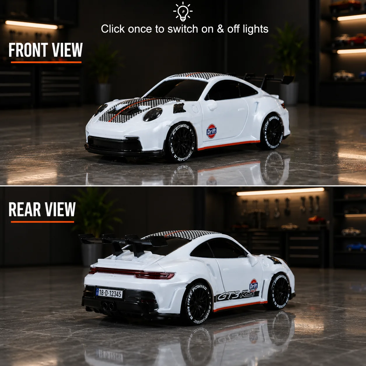 Mini Porsche GT3 view 3