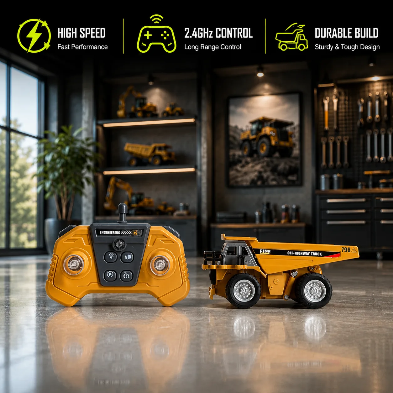 Heavy Duty Mining Truck view 2