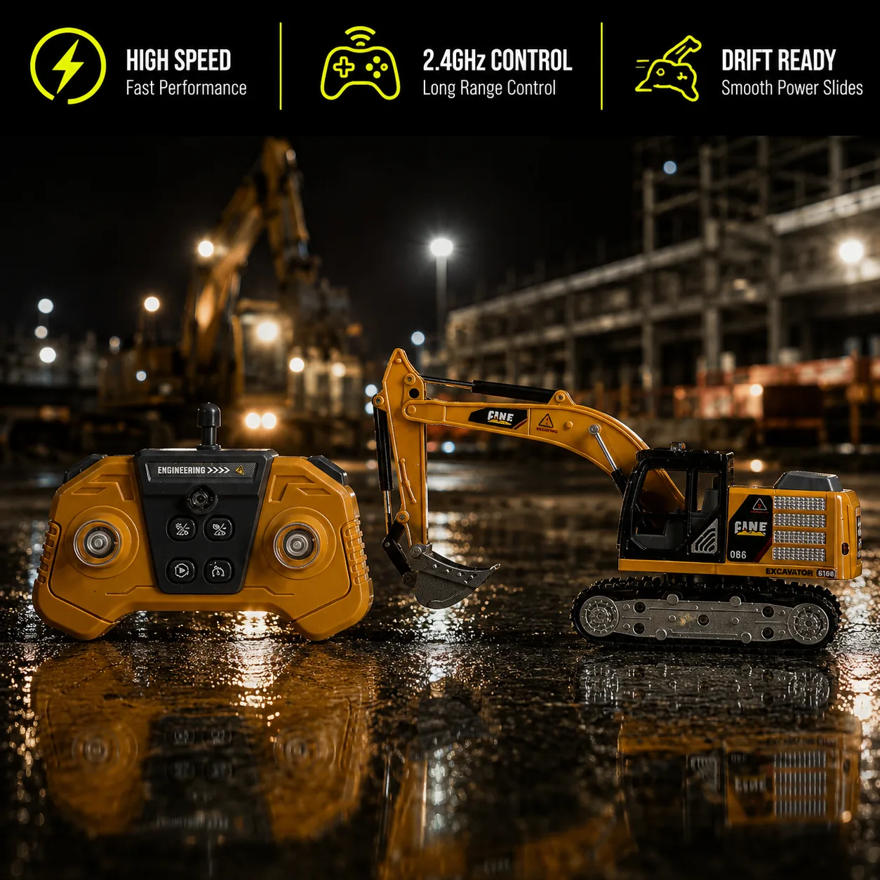 Mini RC Excavator view 2