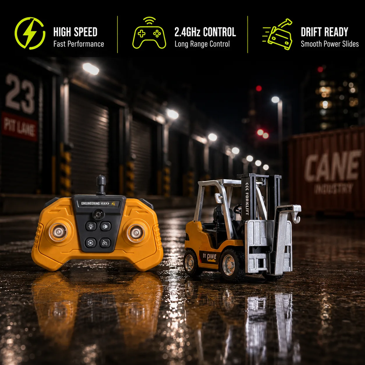 Mini RC Forklift view 2