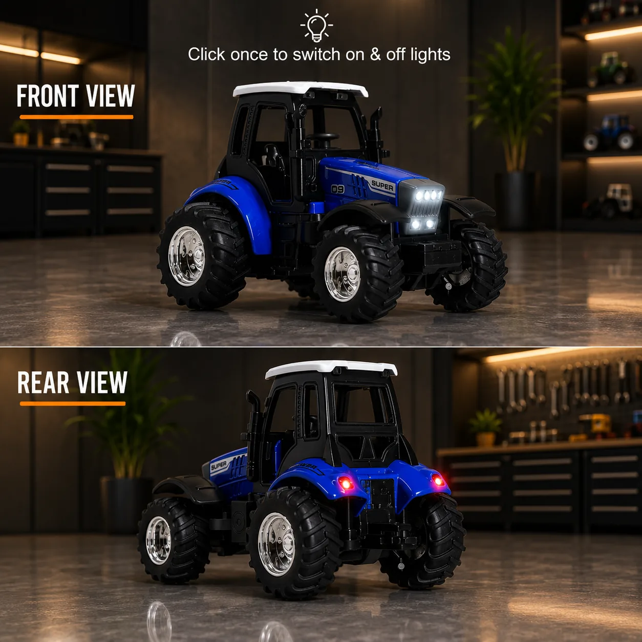 Mini RC Tractor view 3