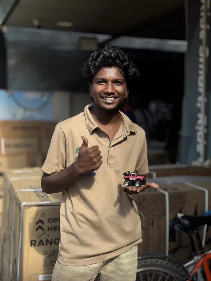 Karan N. from Chennai with their PRC drift car
